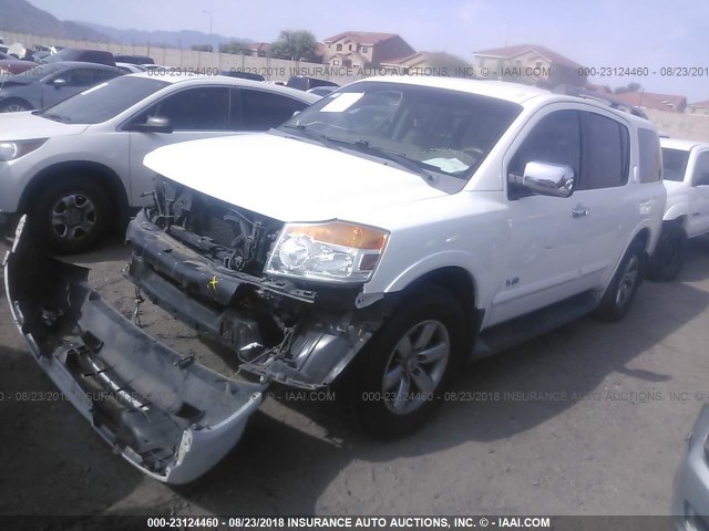 5N1AA08D68N630267 - 2008 NISSAN ARMADA SE/LE WHITE photo 2