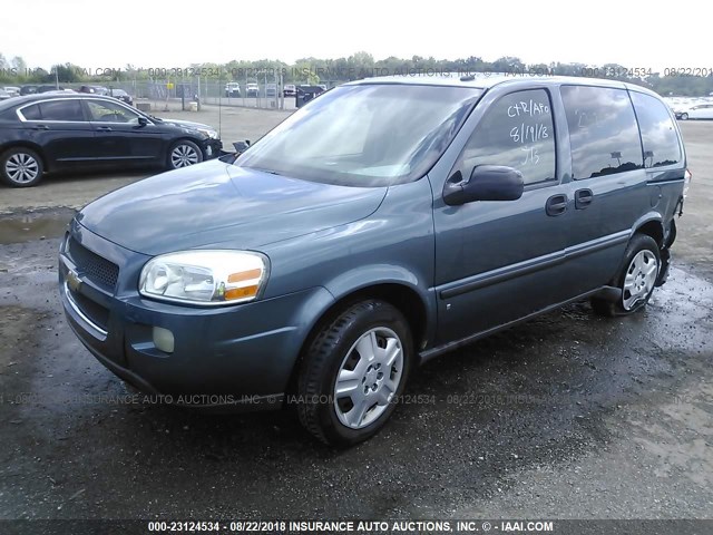 1GNDU23177D156567 - 2007 CHEVROLET UPLANDER LS BLUE photo 2