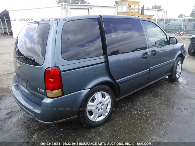 1GNDU23177D156567 - 2007 CHEVROLET UPLANDER LS BLUE photo 4
