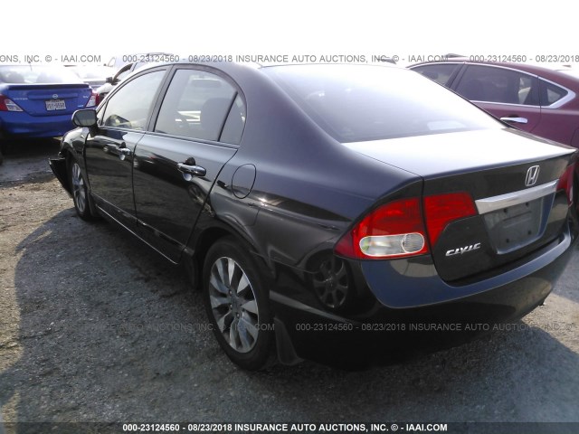 19XFA1F93AE059894 - 2010 HONDA CIVIC EXL 黑色 照片 3