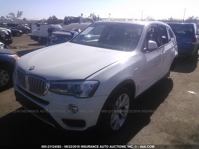 5UXWX9C50G0D68272 - 2016 BMW X3 XDRIVE28I WHITE photo 2