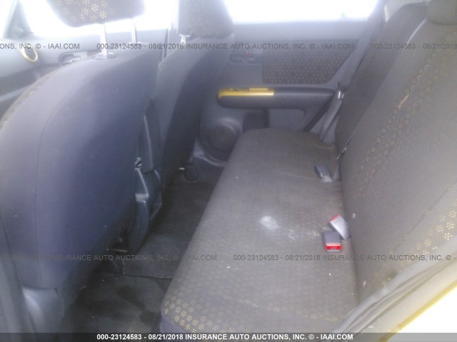 JTLKE50E181055618 - 2008 TOYOTA SCION XB Сары фото 8