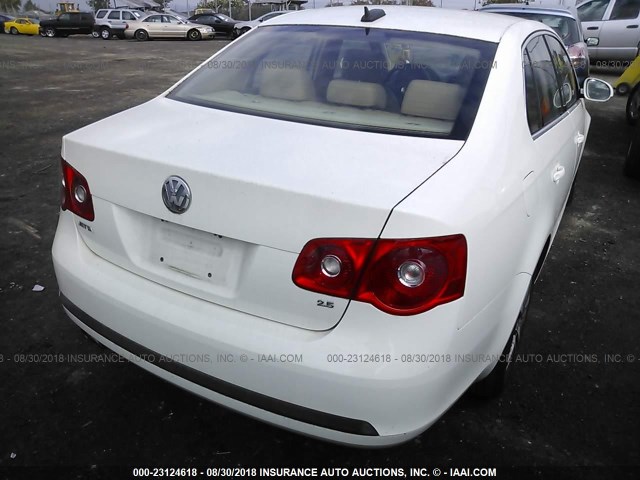 3VWDG71K86M633449 - 2006 VOLKSWAGEN JETTA 2.5 OPTION PACKAGE 2 WHITE photo 4