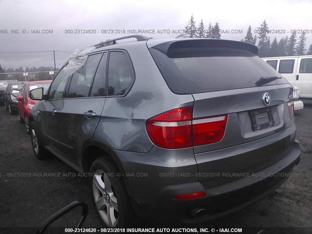 5UXFE43539L260512 - 2009 BMW X5 XDRIVE30I GRAY photo 3