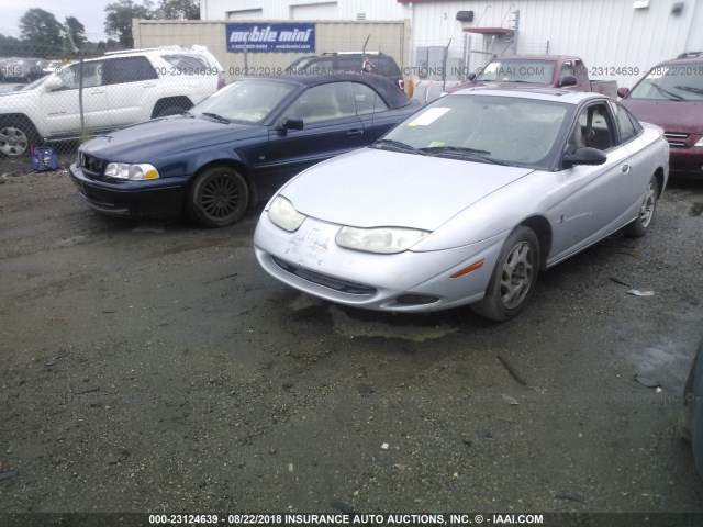 1G8ZP12811Z330197 - 2001 SATURN SC1 SILVER photo 2