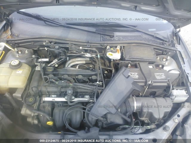 1FAHP34N97W207442 - 2007 FORD FOCUS ZX4/S/SE/SES GRAY photo 10