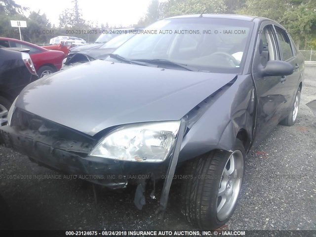 1FAHP34N97W207442 - 2007 FORD FOCUS ZX4/S/SE/SES GRAY photo 6