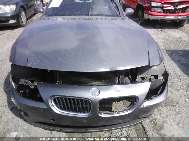 4USBT33525LS57394 - 2005 BMW Z4 2.5 GRAY photo 6