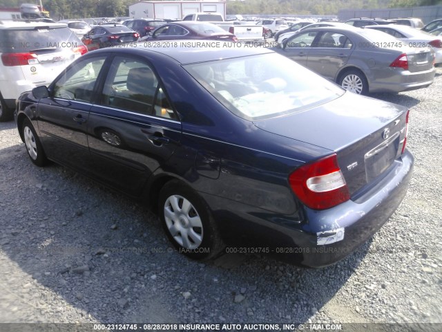 4T1BE32K82U510520 - 2002 TOYOTA CAMRY LE/XLE/SE Mavi foto 3