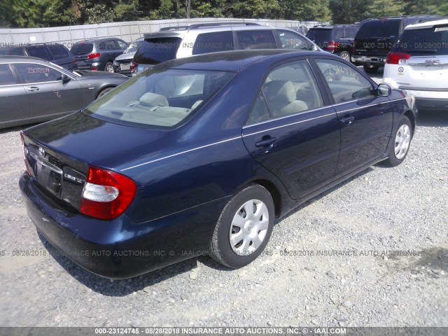 4T1BE32K82U510520 - 2002 TOYOTA CAMRY LE/XLE/SE Mavi foto 4