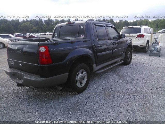 1FMZU67E42UB56033 - 2002 FORD EXPLORER SPORT TR  Dark Blue photo 4