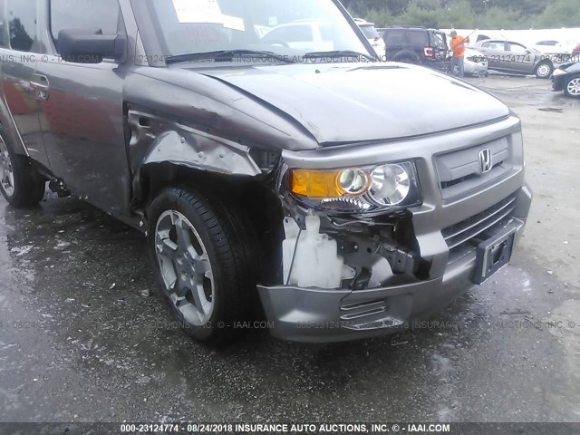 5J6YH18918L001473 - 2008 HONDA ELEMENT SC GRAY photo 6