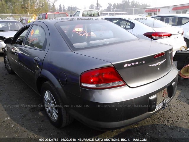 1C3EL56R04N378350 - 2004 CHRYSLER SEBRING LXI GRAY photo 3