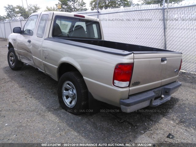 1FTYR14VXYTA71883 - 2000 FORD RANGER SUPER CAB GOLD photo 3