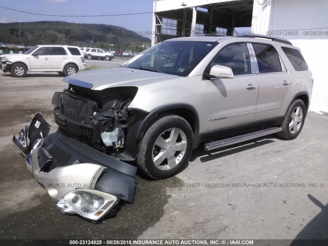 1GKER23718J237834 - 2008 GMC ACADIA SLT-1 Світло-коричневий фото 2