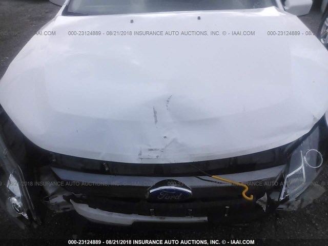 3FAHP0KCXCR262740 - 2012 FORD FUSION SPORT WHITE photo 6