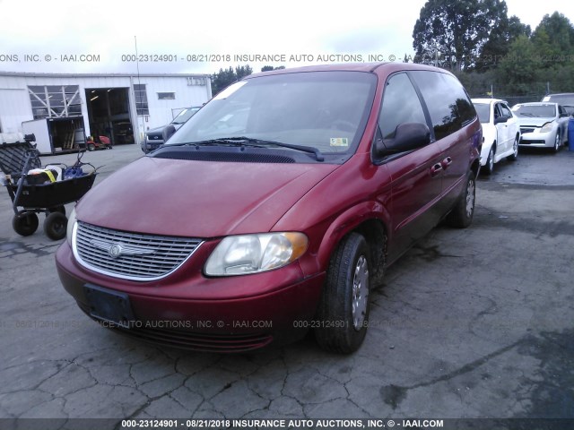 2C4GP34352R578622 - 2002 CHRYSLER TOWN & COUNTRY EL RED photo 2