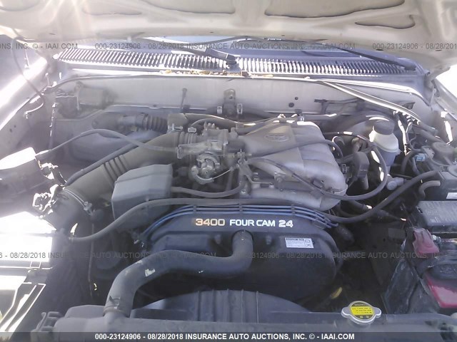 5TEHN72N71Z838954 - 2001 TOYOTA TACOMA DOUBLE CAB ოქროსფერი ფოტო 10