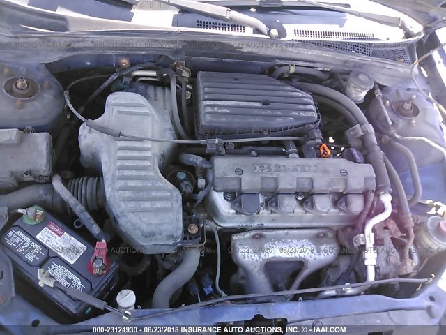 1HGEM221X5L000042 - 2005 HONDA CIVIC DX VP Mavi foto 10