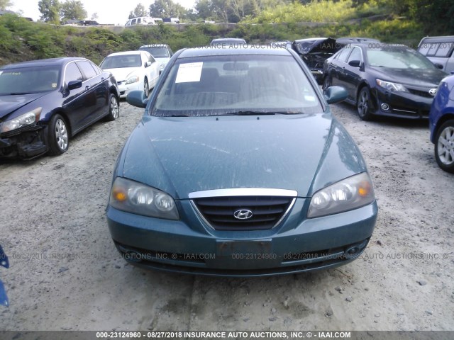 KMHDN46D86U321950 - 2006 HYUNDAI ELANTRA GLS/GT/LIMITED GREEN photo 6