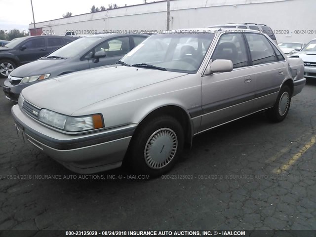 1YVGD22B8M5174415 - 1991 MAZDA 626 DX/LX SILVER photo 2