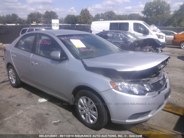 KNAFU4A26A5142828 - 2010 KIA FORTE EX SILVER photo 1