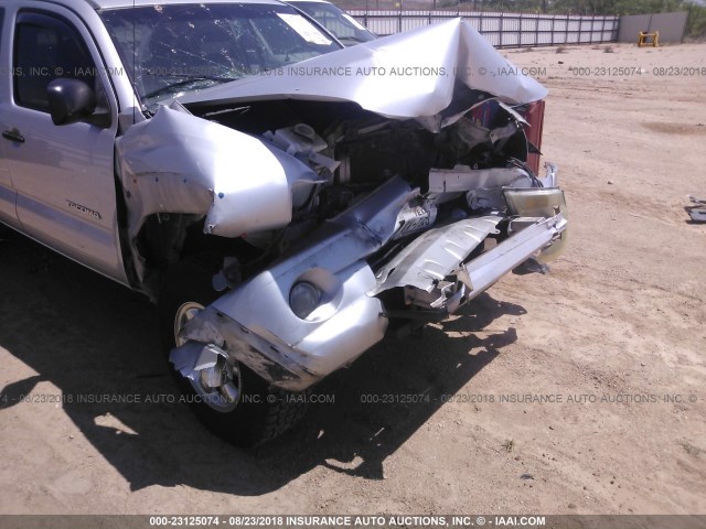 5TETU62N66Z244953 - 2006 TOYOTA TACOMA PRERUNNER ACCESS CAB SILVER photo 6