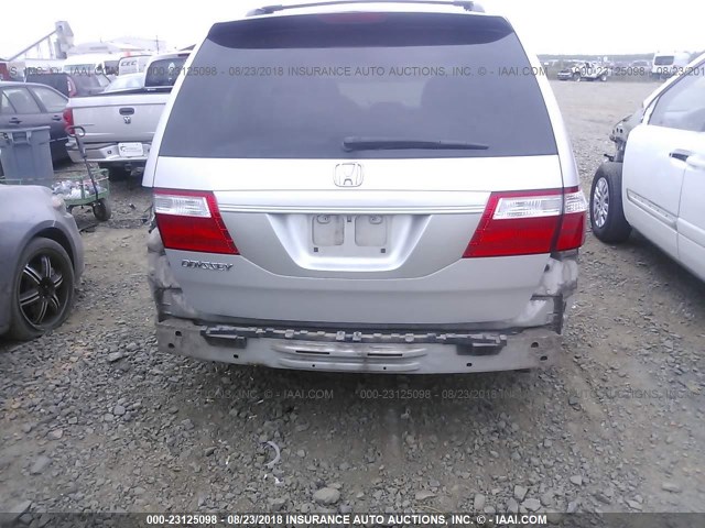 5FNRL38247B028272 - 2007 HONDA ODYSSEY LX SILVER photo 6