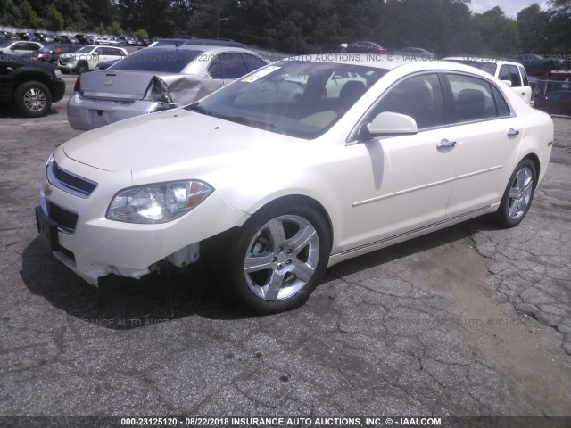 1G1ZC5E01CF279151 - 2012 CHEVROLET MALIBU 1LT თეთრი ფოტო 2