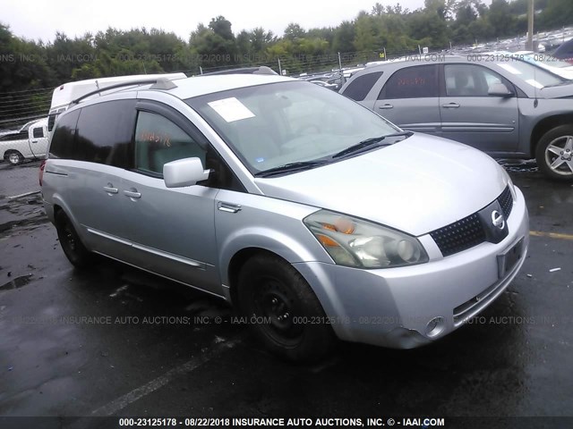 5N1BV28U85N101659 - 2005 NISSAN QUEST S/SE/SL SILVER photo 1