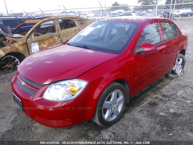 1G1AL58F087217108 - 2008 CHEVROLET COBALT LT RED photo 2