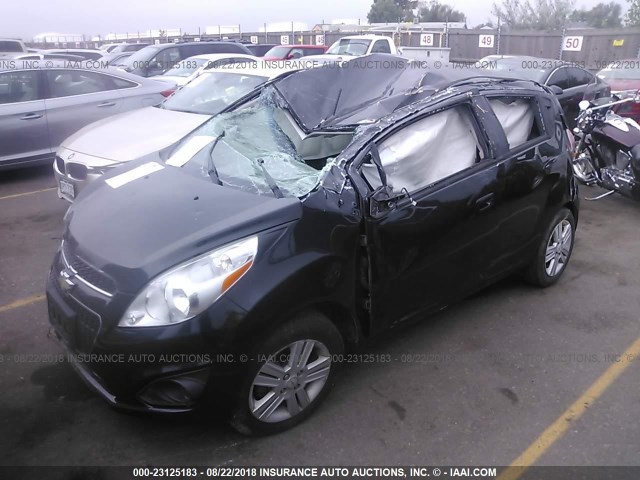 KL8CD6S93DC570071 - 2013 CHEVROLET SPARK 1LT BLACK photo 2