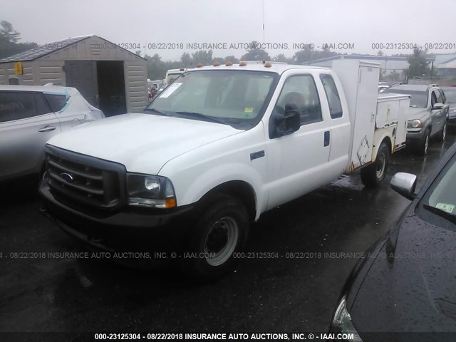 1FDSX34LX4ED28718 - 2004 FORD F350 SRW SUPER DUTY WHITE photo 2