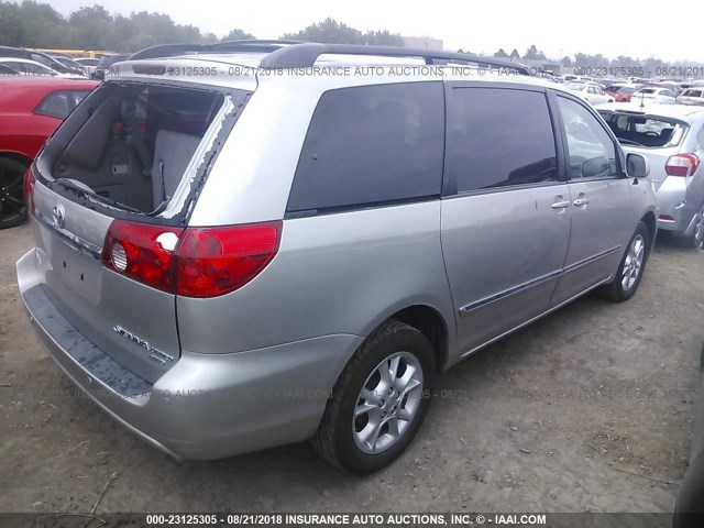 5TDBA22C86S071168 - 2006 TOYOTA SIENNA XLE/XLE LIMITED SILVER photo 4