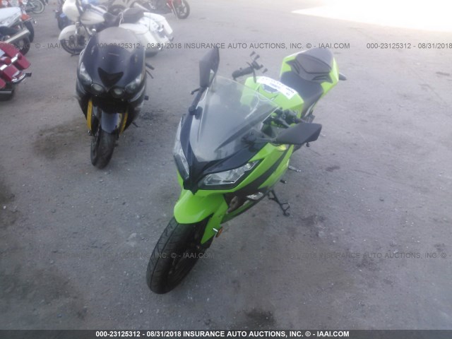 JKAEX8A14EA008721 - 2014 KAWASAKI EX300 A GREEN photo 2