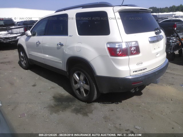 1GKER33747J131978 - 2007 GMC ACADIA SLT-2 WHITE photo 3