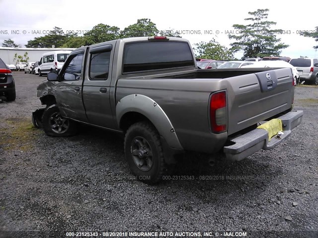 1N6ED27T04C430733 - 2004 NISSAN FRONTIER CREW CAB XE V6 BROWN photo 3