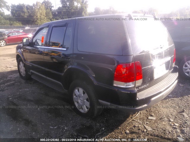 5LMEU88H75ZJ09814 - 2005 LINCOLN AVIATOR 黑色 照片 3