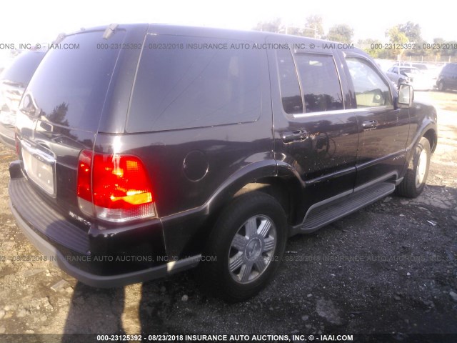 5LMEU88H75ZJ09814 - 2005 LINCOLN AVIATOR 黑色 照片 4