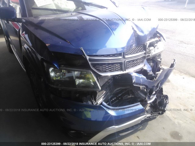 3C4PDCGG9FT543317 - 2015 DODGE JOURNEY CROSSROAD BLUE photo 6