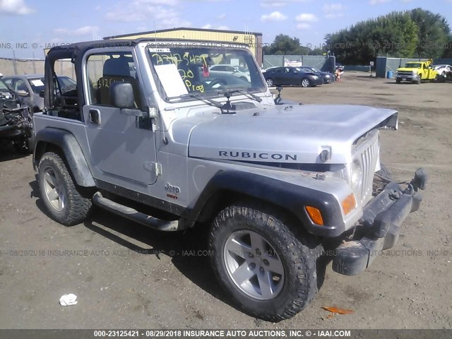 1J4FA69S96P714010 - 2006 JEEP WRANGLER / TJ RUBICON SILVER photo 1