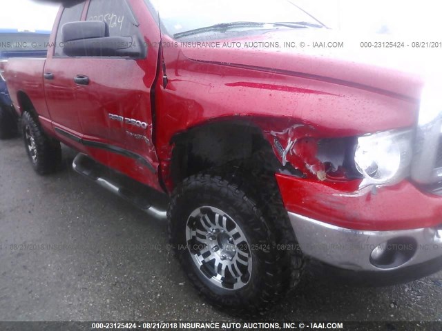 3D7KS28D85G809549 - 2005 DODGE RAM 2500 ST/SLT RED photo 10