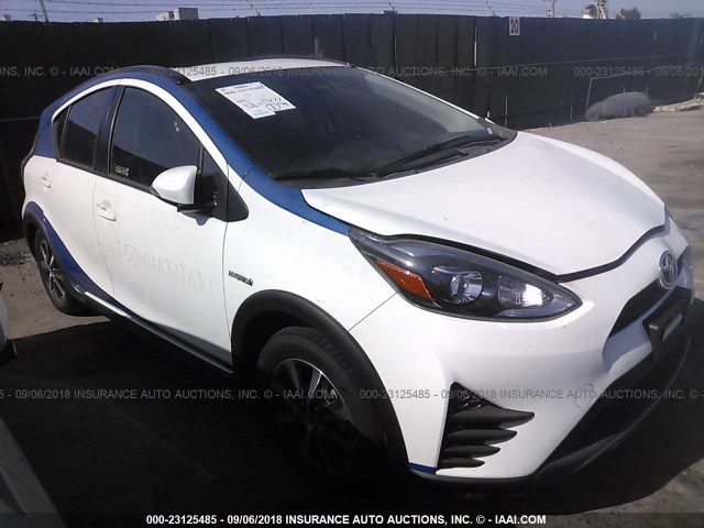 JTDKDTB39J1599563 - 2018 TOYOTA PRIUS C WHITE photo 1