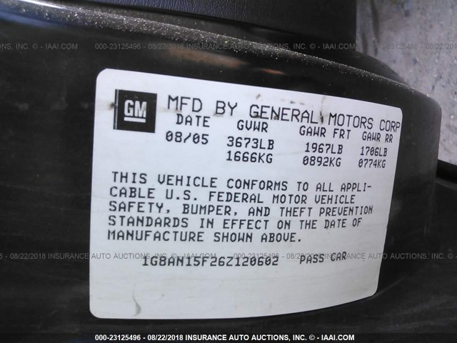 1G8AN15F26Z120602 - 2006 SATURN ION LEVEL 2 银色 照片 9