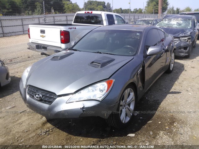 KMHHT6KD8CU068391 - 2012 HYUNDAI GENESIS COUPE 2.0T GRAY photo 2