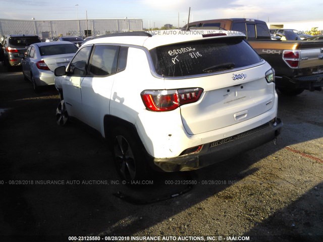 3C4NJCBB6HT682058 - 2017 JEEP COMPASS LATITUDE 白色 照片 3
