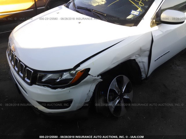 3C4NJCBB6HT682058 - 2017 JEEP COMPASS LATITUDE 白色 照片 6