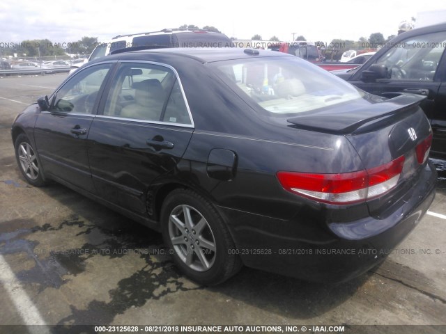 1HGCM66574A051133 - 2004 HONDA ACCORD EX BLACK photo 3