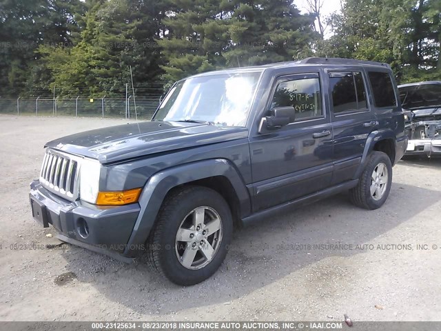 1J8HG48KX7C685928 - 2007 JEEP COMMANDER GRAY photo 2