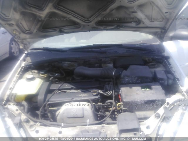 1FAFP38371W365527 - 2001 FORD FOCUS ZTS WHITE photo 10